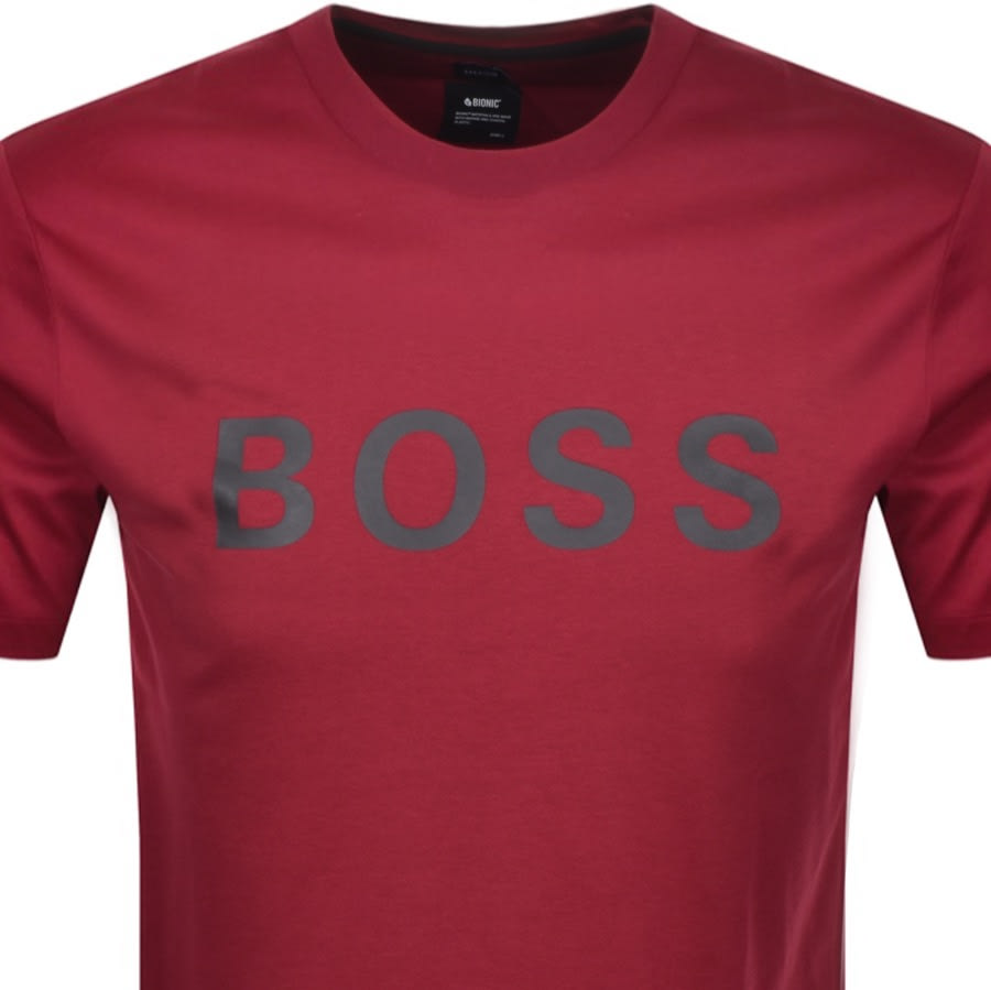 Alternative Image for ProductBOSS Crew Neck Tiburt Logo T Shirt Red2